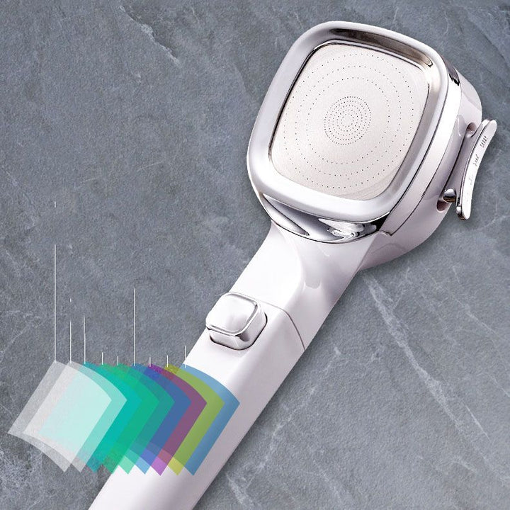 Lisslune | 4-Stage Pressure Shower Head One-Button Water Stop Handheld Shower Head