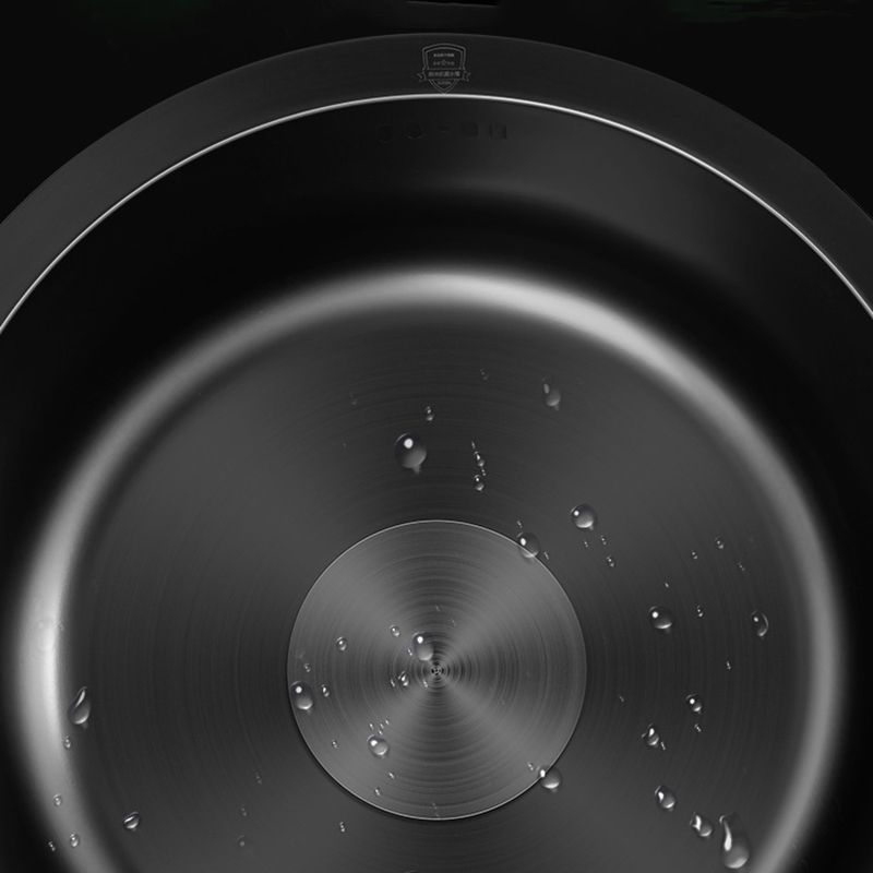 Lisslune | Classic Round Wash Basin Stainless Steel Built-in Basin Non-slip Round Basin for the Kitchen