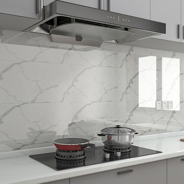 Lisslune | Marble Effect Single Tile 30 cm x 60 cm Waterproof Back Tile Rectangular Wall Tile