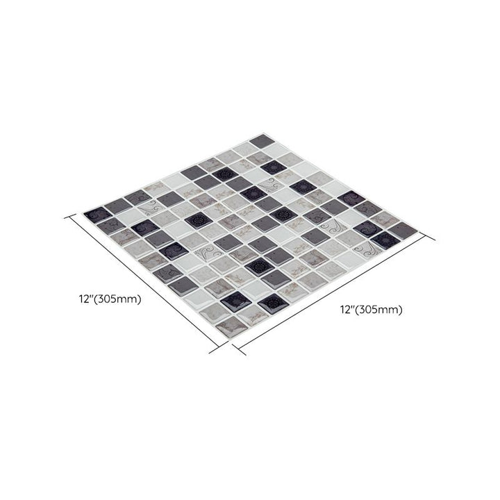 Lisslune | Plastic Peel & Stick Subway Tile Modern Simple Subway Tile Wallpaper