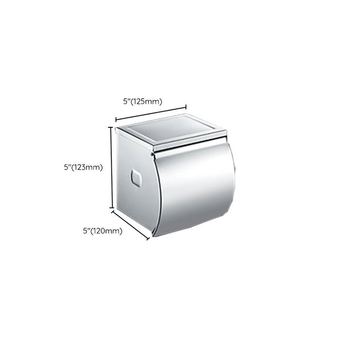Lisslune | Chrome Modern Bathroom Hardware Set Stainless Steel Towel Hook/Towel Bar & Bath Shelf