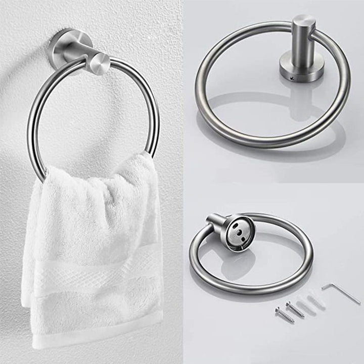Lisslune | Traditional Bathroom Hardware Accessory Set Towel Ring/Bathrobe Hook/Towel Bar