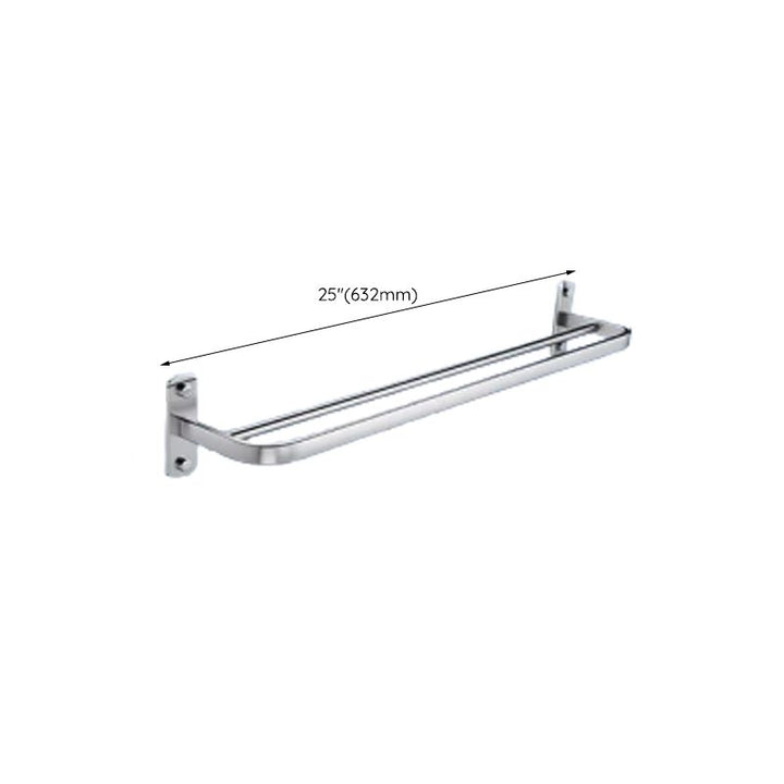 Lisslune | Contemporary bathroom accessory set made of aluminum with towel holder/bath shelf