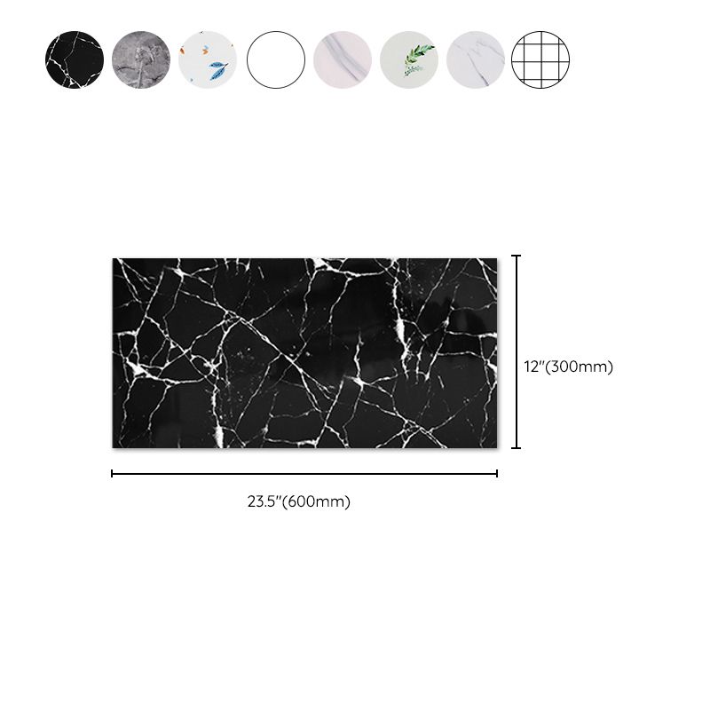 Lisslune | Mosaic Tile Peel and Stick Tile PVC Kitchen Bathroom Back Wall Peel and Stick Wall Tile