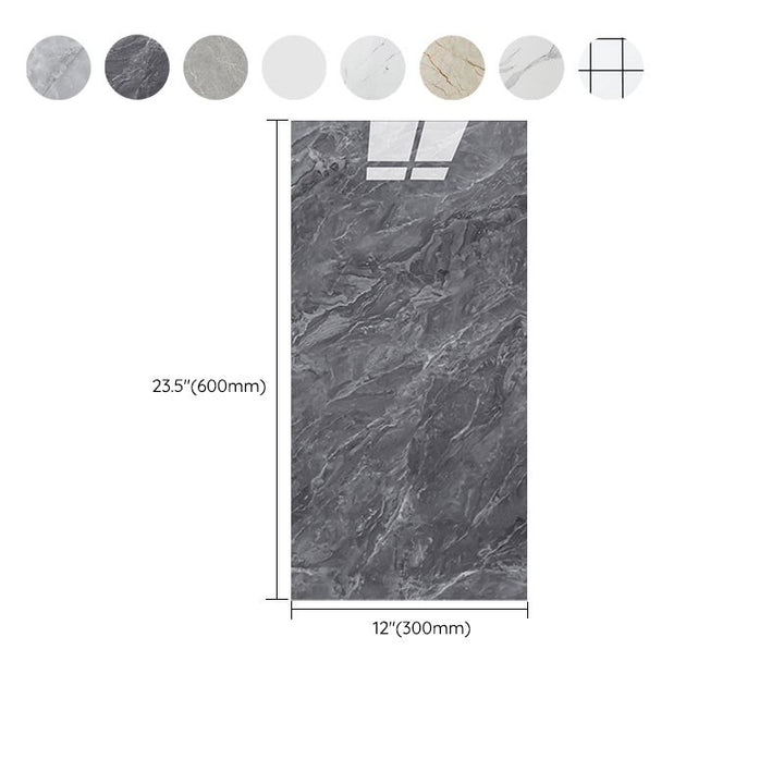 Lisslune | Plastic Peel and Stick Wall Tile Field Tile Wallpaper with Rectangular Shape