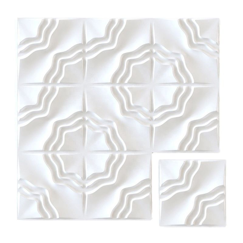Lisslune | Modern square wall panel Peel and stick texture pattern wall covering