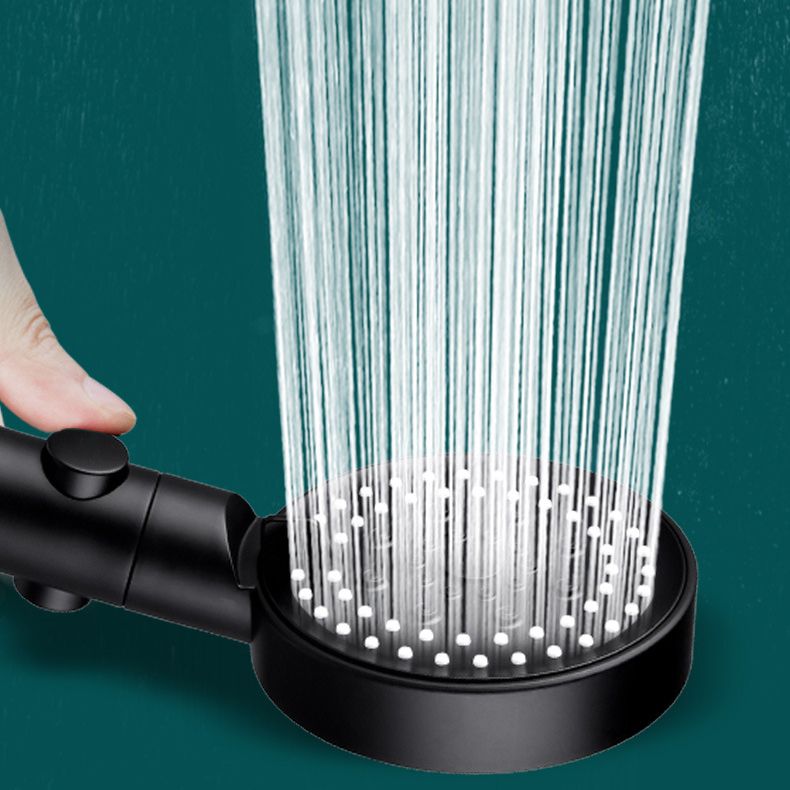 Lisslune | Round Spray Shower Head 6 Settings Adjustable Water Flow Handheld Shower Head