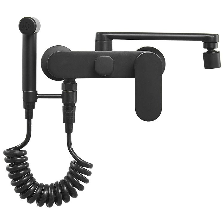 Lisslune | Metal Bathtub Faucet Trim Contemporary Lever Handle Bathtub Faucet Trim