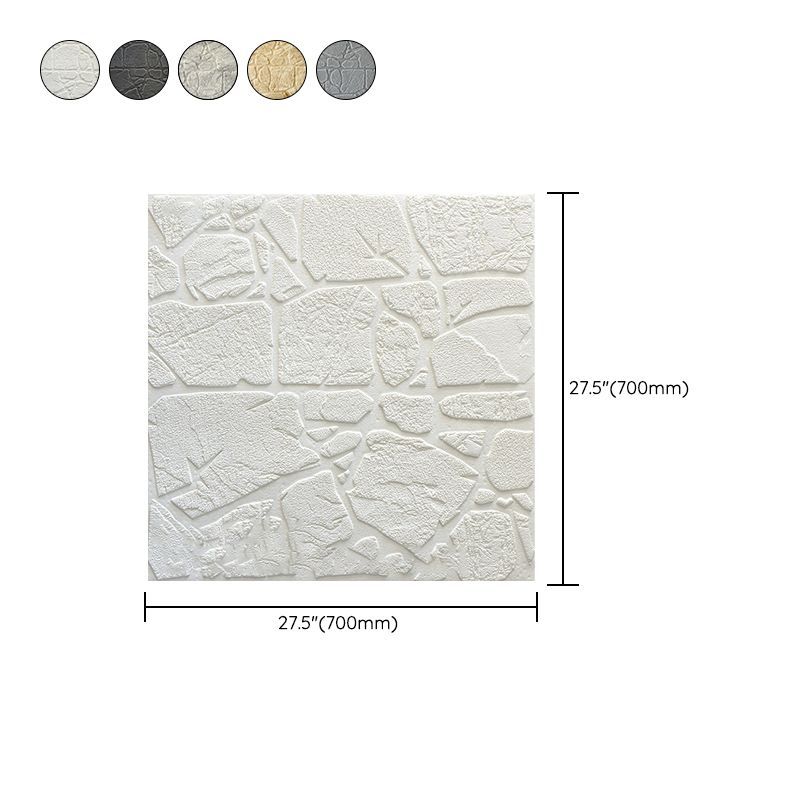 Lisslune | Modern Pearl Wainscoting PVC Wall Access Panel Peel and Stick Wall Tile for Bedroom