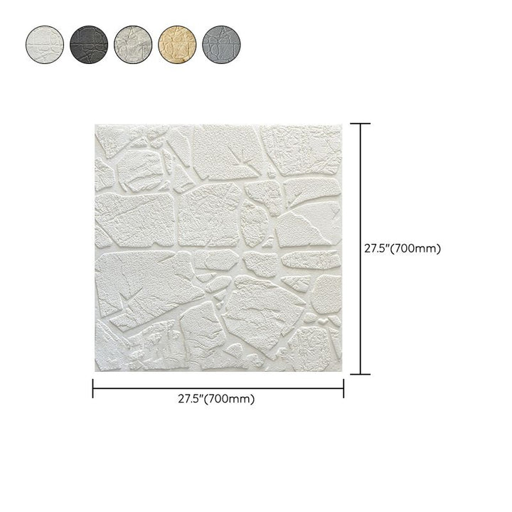 Lisslune | Modern Pearl Wainscoting PVC Wall Access Panel Peel and Stick Wall Tile for Bedroom
