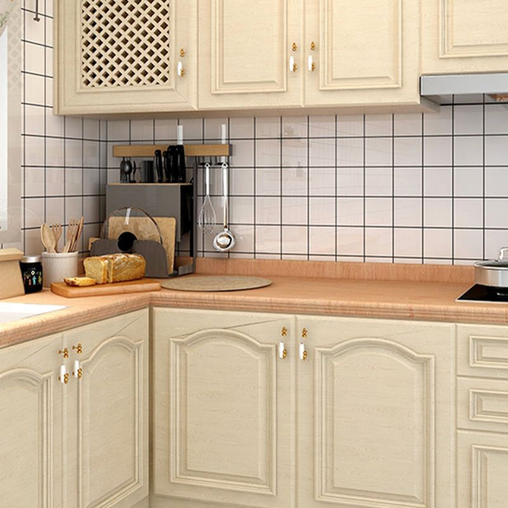 Lisslune | Modern Kitchen Back Wall Wallpaper Peel and Stick Field Tile