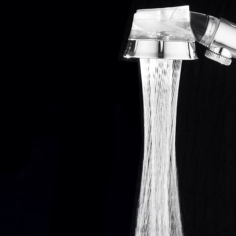 Lisslune | Modern Standard Shower Head Round Metal Adjustable Spray Pattern Shower Head