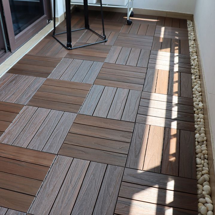 Lisslune | Square Click Parquet Tiles Composite Tiles Striped Pattern Tile Set