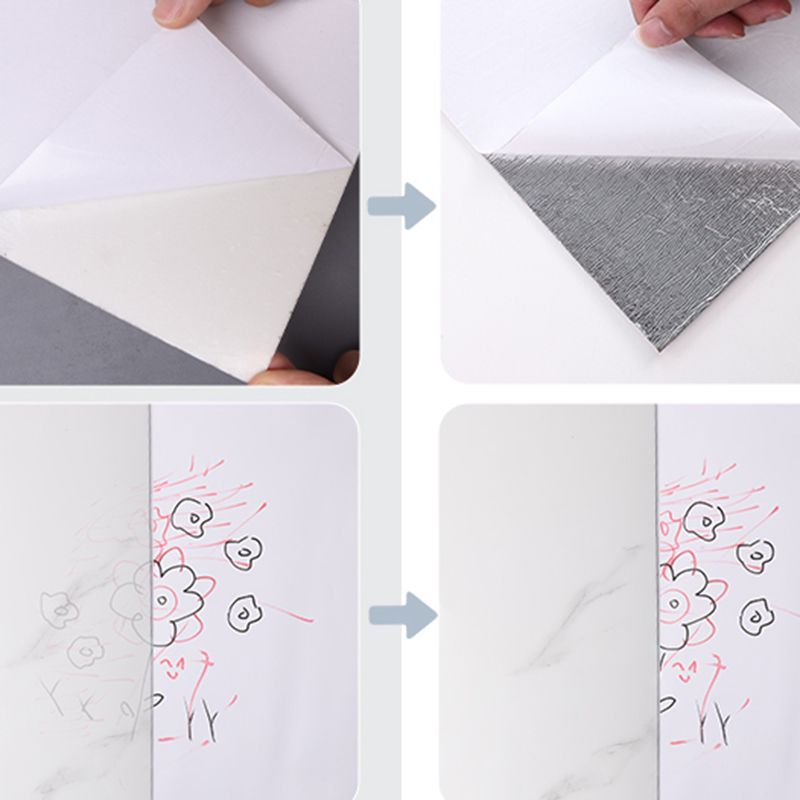 Lisslune | PVC Peel and Stick Back Wall Tiles Rectangular Waterproof Single Tile Wallpaper