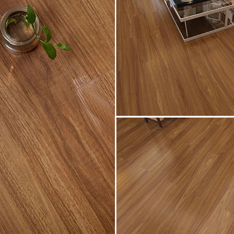 Lisslune | Rectangle PVC Flooring Smooth Peel and Stick Wood Look Vinyl Floor