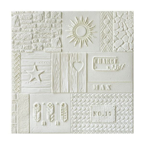 Lisslune | Peel and Stick Wall Ceiling 3D Embossed Wall Covering with Waterproof