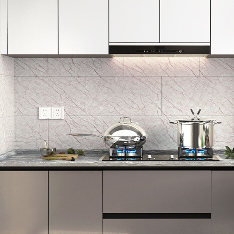 Lisslune | PVC Mosaic Tiles Peel and Stick Tile Kitchen Waterproof Backsplash Peel and Stick Wall Tile