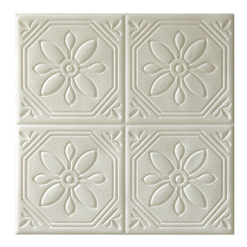 Lisslune | Modern Wall Panel Floral 3D Print Peel and Stick Waterproof Wall Panels