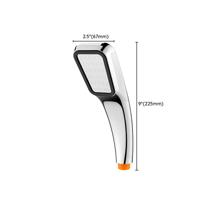 Lisslune | Traditional handheld shower head metal hand shower with square shape