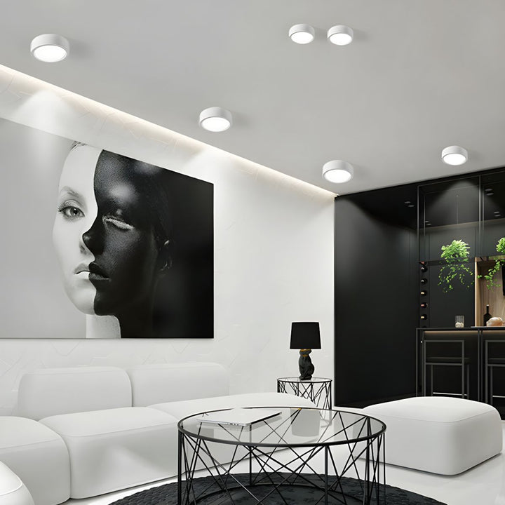 Lisslune | LED Flush Mount Ceiling Light - Nordic Style Fixture for Indoor Spaces & Modern Home Decor