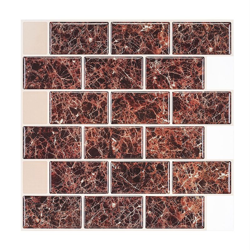 Lisslune | Pattern Matte Color Stone Peel and Stick Mosaic Tile Peel and Stick Tile Set of 2