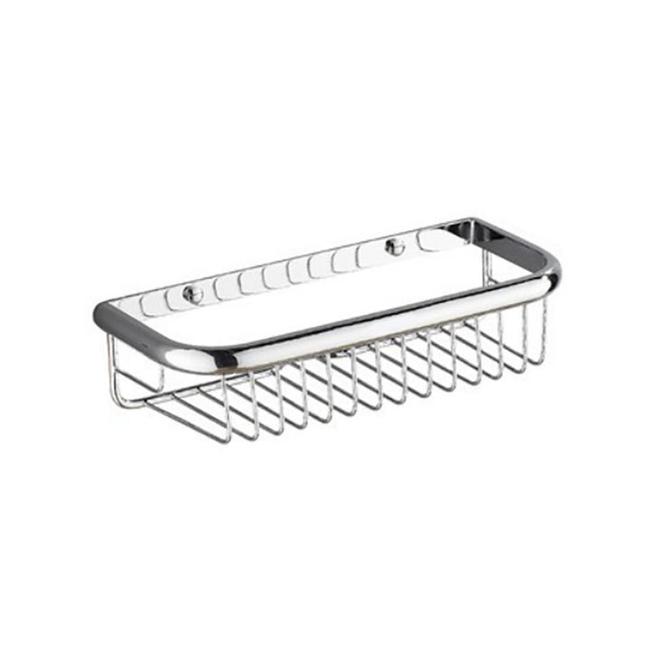 Lisslune | Polished Chrome Modern Bathroom Accessory Set Silver Towel Holder/Bath Shelf