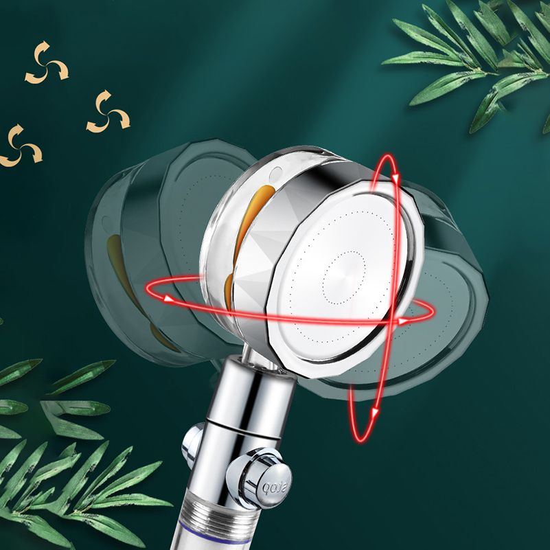 Lisslune | Round shower head adjustable water flow handheld shower head with water filtration