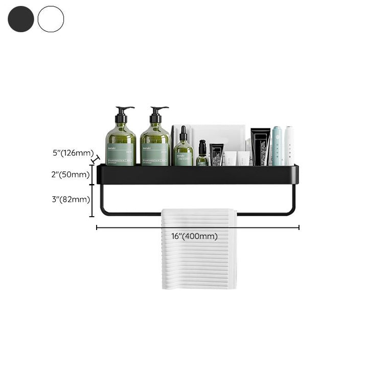 Lisslune | Contemporary Bathroom Accessories Hardware Set Aluminum Bathroom Shelf