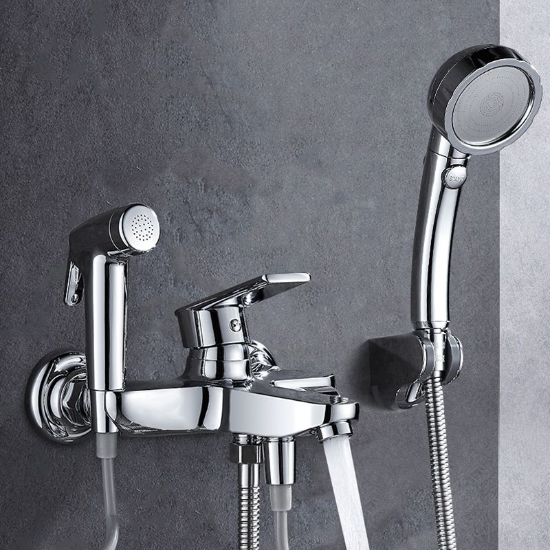 Lisslune | Popular Bathtub Filler Wall-Mounted Lever Handle Fixed Bathtub Faucet Trim
