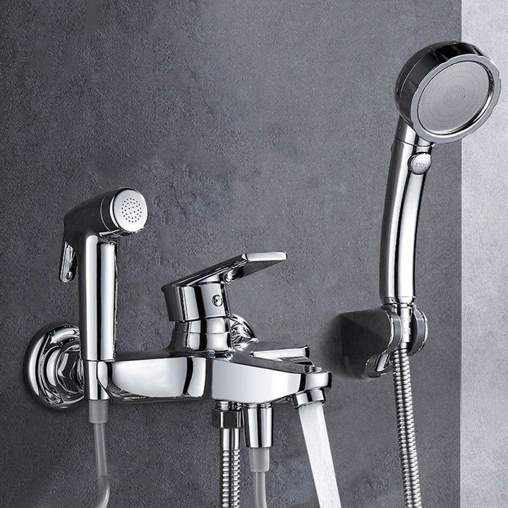 Lisslune | Popular Bathtub Filler Wall-Mounted Lever Handle Fixed Bathtub Faucet Trim