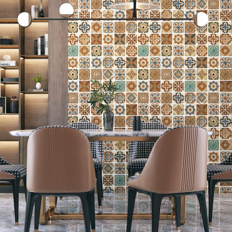 Lisslune | Multi-Tonal Style Vinyl Plank Flooring Peel and Stick Porcelain Tile Look PVC Flooring