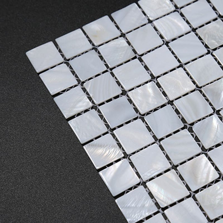 Lisslune | Modern Peel-and-Stick Wall Tiles Stone Composite Grid Peel-and-Stick Tiles for the Shower
