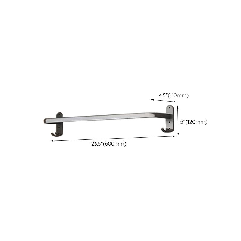 Lisslune | Modern gray aluminum bathroom accessories set
