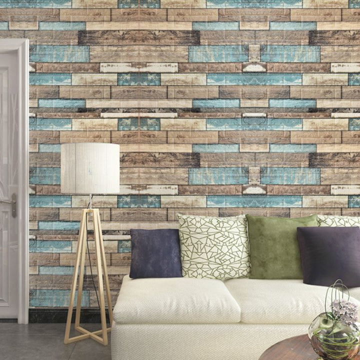 Lisslune | 3D embossing interior wall panel self-adhesive square wall panel