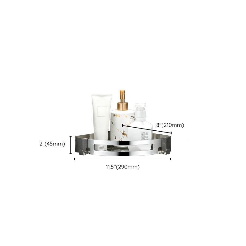 Lisslune | Modern Bathroom Hardware Set Silver Bathroom Shelf Bathroom Hardware Set