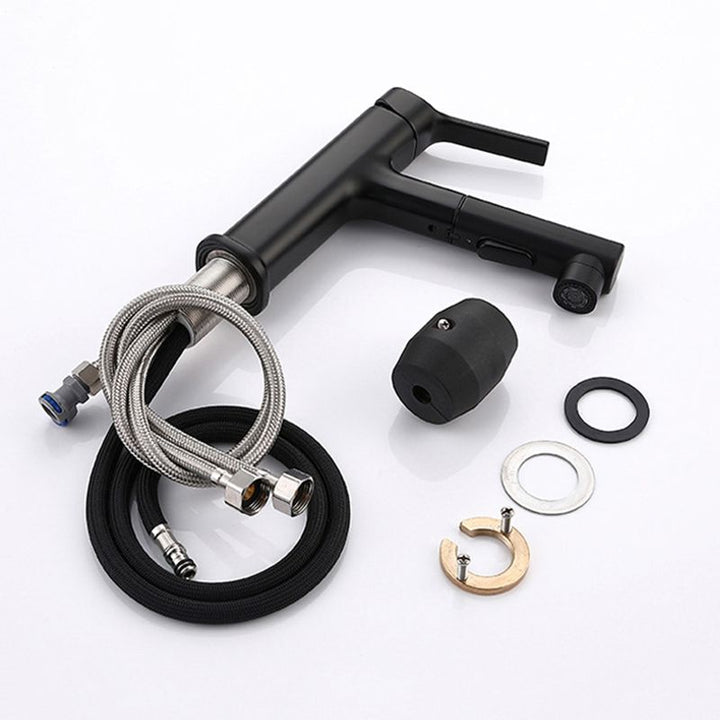 Lisslune | Round Vessel Sink Bathroom Faucet Simple Style Faucet with Brass Material