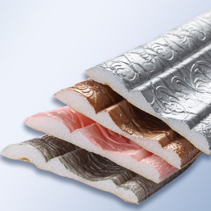 Lisslune | Mosaic Tiles Peel & Stick Tile PVC Kitchen Waterproof Skirting Board Peel and Stick Wall Tile