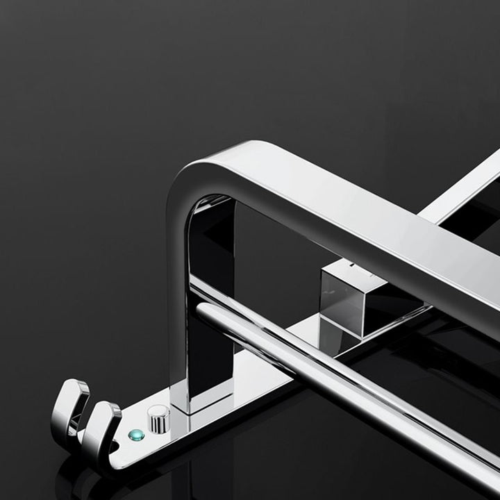 Lisslune | Modern Bathroom Accessory Set Silver Metal Bathroom Accessory