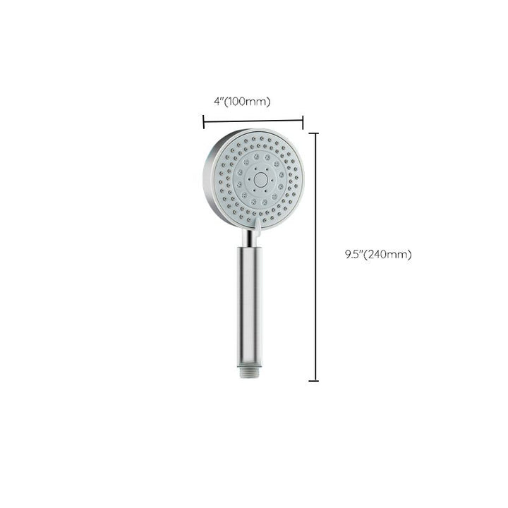 Lisslune | Stainless Steel Round Hand Shower Adjustable Spray Pattern Shower Head