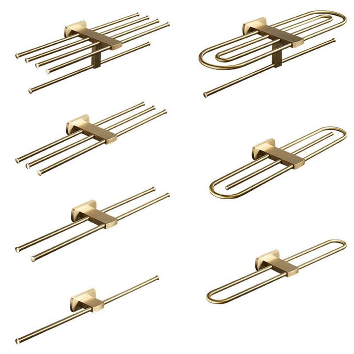 Lisslune | Traditional Golden Bath Accessories Set Brass Bathroom Accessories Kit