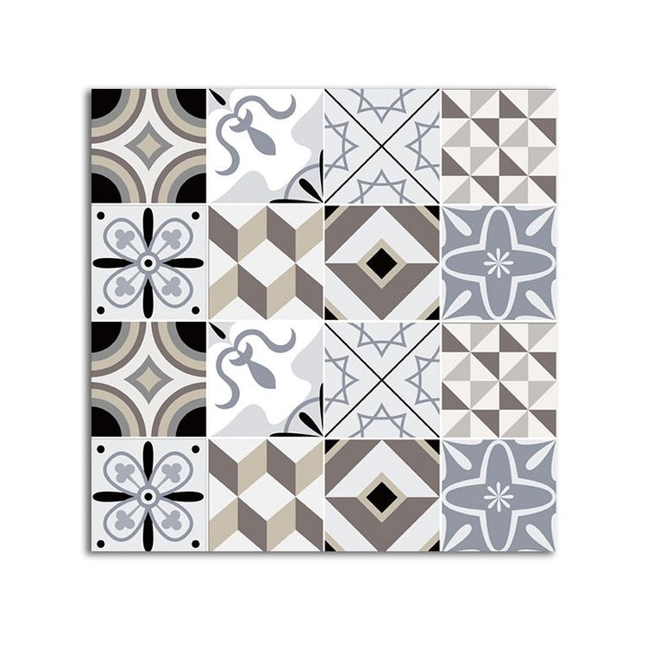 Lisslune | Spanish Pattern Single Tile Mold Resistant Peel & Stick Tile for Splashback