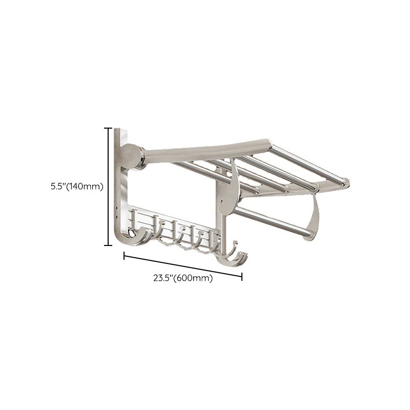 Lisslune | Modern Polished Chrome Bathroom Accessory Set Bathroom Shelf/Towel Holder/Paper Holder included