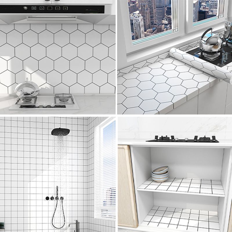 Lisslune | Modern Mosaic Tiles Smooth Peel & Stick Backsplash Wallpaper for Kitchen