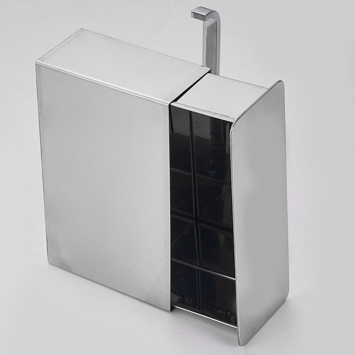 Lisslune | 2-piece stainless steel classic bathroom accessory set black & chrome paper holder