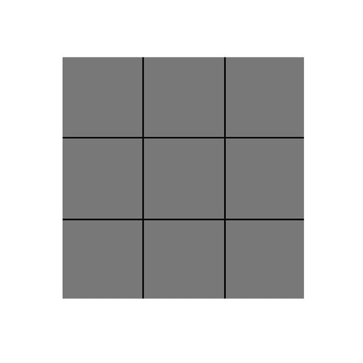 Lisslune | Modern Square Grid Single Plate Plastic Peel & Stick Field Tile