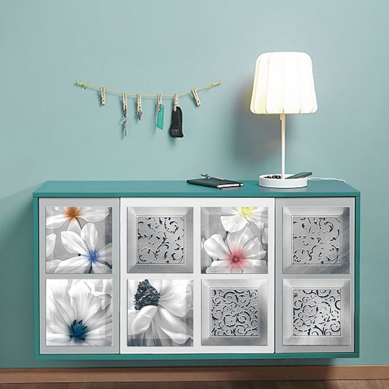 Lisslune | Plastic Peel and Stick Backsplash Tile Square Wallpaper with waterproof