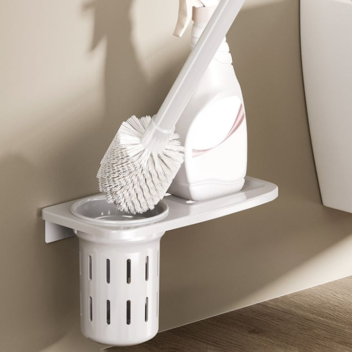 Lisslune | Contemporary bathroom accessory set made of matte stainless steel-aluminum with bathrobe hooks/bath shelf