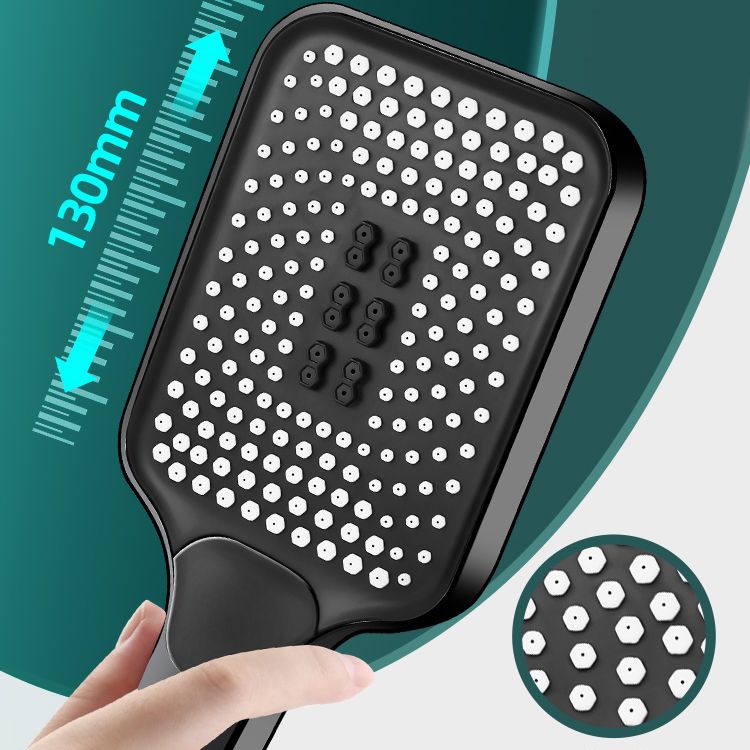 Lisslune | Contemporary Handheld Supercharged Showerhead Square 3 Settings Spray Head