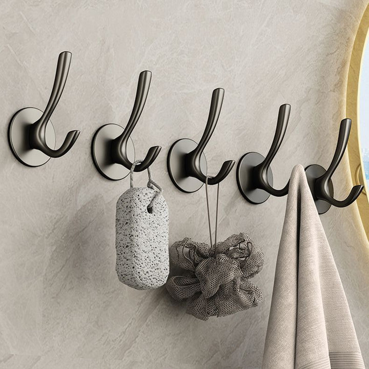 Lisslune | 10-piece Bathroom Accessory Set Modern Matte Grey Bathrobe Hooks