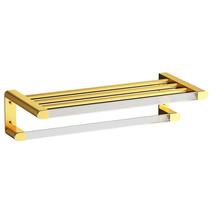 Lisslune | Modern Bathroom Hardware Set Towel Holder Bathroom Shelf Gray/Gold Bathroom Hardware Set